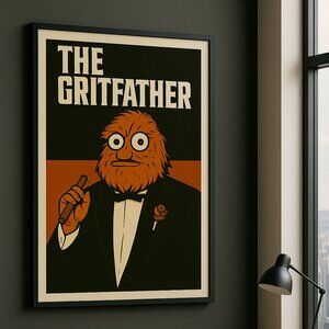 The Gritfather Framed 13x19 Art Print – Philly Mascot Wall Decor